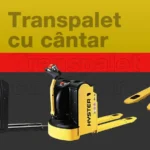 Transpalet Hyster cu cântar integrat — opțiune disponibilă la CEMPS pentru modele manuale și electrice