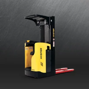 Transpalet cu catarg Hyster RS1.6 liza electrica operator la bord 1600 kg 24V 6020mm inaltime CEMPS SA Romania