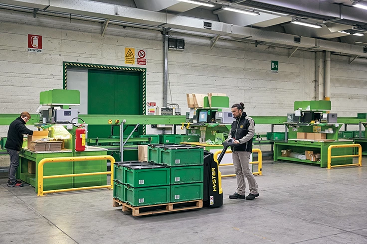 Cadru de mare rezistenta transpalet electric Hyster P1.6-2.2 unitate tractiune integrata