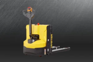 Transpalet electric pedestru Hyster P1.6UT liza electrica 1600 kg 24V design compact CEMPS SA Romania