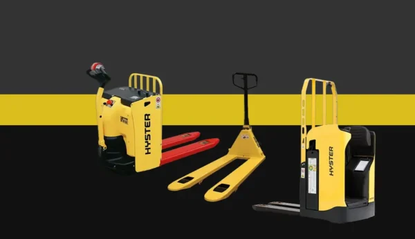 Transpalet electric Hyster PC1.5 și transpalet manual PLPM2.5 - comparație CEMPS